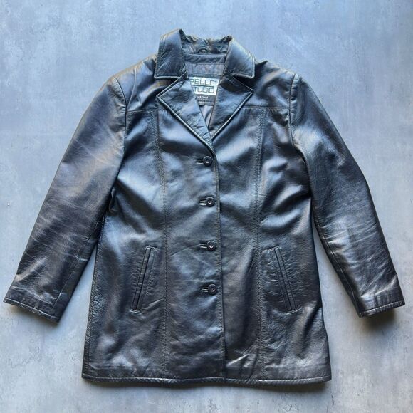 Wilsons Leather Jackets & Blazers - Wilsons Soft Plush Leather PELLE Studio Mid Long Jacket Coat Lined Womens Size L